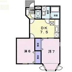 ミルキーウェイ（中依知）の物件間取画像